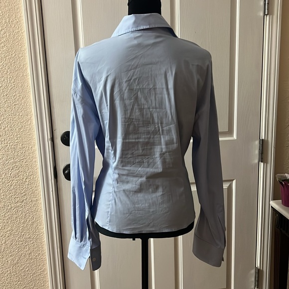 Zara twist front long sleeve shirt - Picture 3 of 8